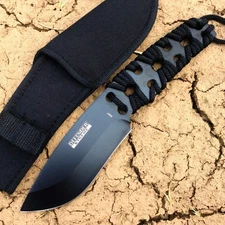 10" Wild Hunting Survival Knife Straight Camping Outdoor Knives Sharp Tactical