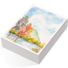 80 Sheets Watercolor Paper Bulk, 110 lb/230 GSM Cold Press 5 x 7Inch, white