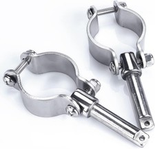 Smartmarine 2X 316 Stainless Steel Clamp on Oarlocks or Rowlocks,Boat Oarlock So