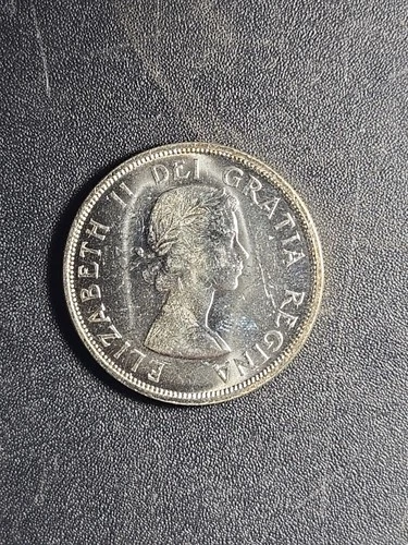 1958 Canada SILVER Dollar $  (0.800 fine, 0.6 oz ASW) - UNCIRCULATED   stk#P44