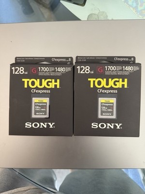 Sony 128GB CFexpress Type B TOUGH Memory Cards - 1700MB/s NEVER USED