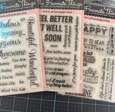 My Favorite Things Sentiment Stamps Retired You Choose