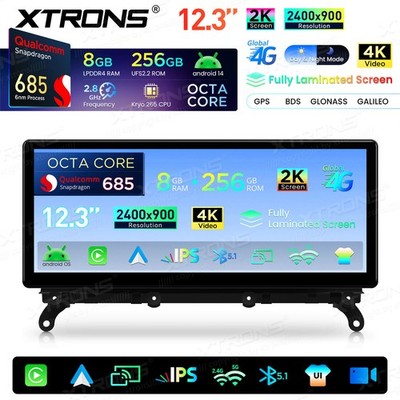 12,3'' Für BMW 5er GT F07 NBT Autoradio Android 14 8G+256GB Global 4G 2K Screen