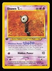 Unown L 86/105 Neo Destiny 1st Edition Common