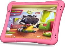 PRITOM 10 inch Kids Tablet Android 14 Tabletas 32GB, Quad-Core, 6000mAh, Pink