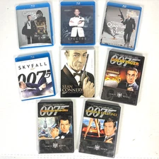 007 James Bond 8 DVD BluRay Lot Connery Moore Craig Brosnan No Skyfall Spectre