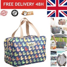 HCFGS Trousse de Toilette Florale Grande Trousse de Toilette Imperméable Voyage Maquillage Cosmétique pour