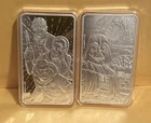 Star Wars Light &dark Side Silver 10 oz Bar  999.9 Fine Silver Limited Edition.