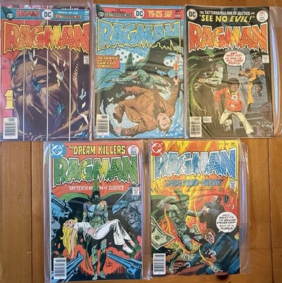Ragman #1 5 Complete Mini-Series (DC 1976) Bronze Age Lot Joe Kubert C32#06