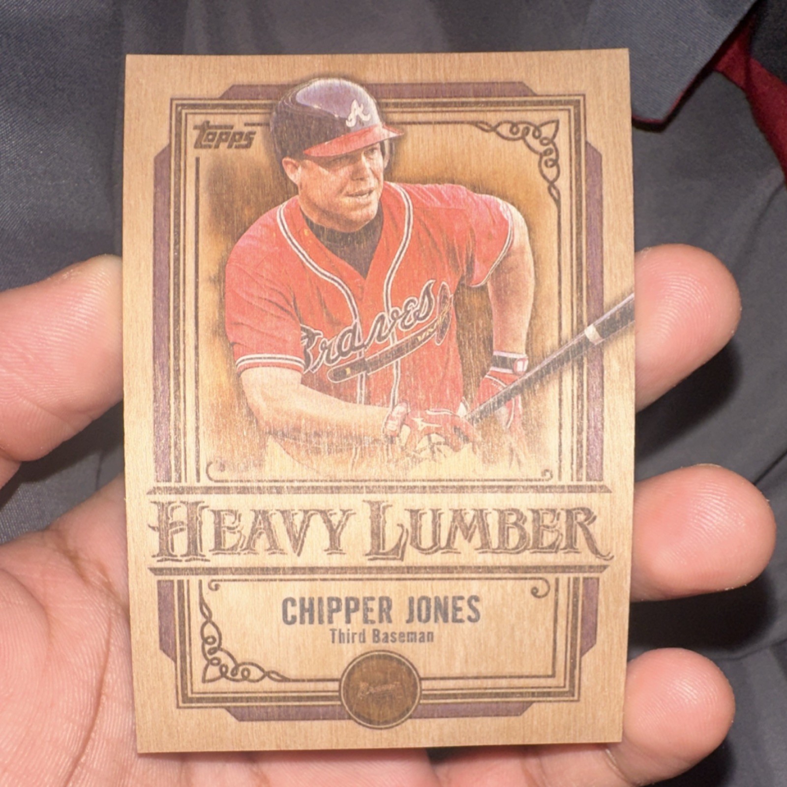 Topps 2024 Series 2 Heavy Lumber Chipper Jones HL-27 Atlanta Braves Insert Card