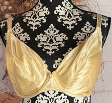Sujetador con aros satinado beige dorado Frederick’s Of Hollywood 38D de colección años 90’s para mujer