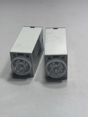 Lot Of 2. Omron H3Y-2 Time Delay Relay Timer