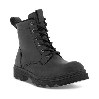 ECCO Grainer Damen Schwarze Nubuk Stiefeletten Freizeit 214713-02001