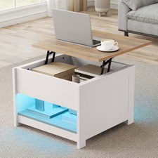 Yitahome Lift Top Coffee Table, Square Wood Modern Rustic Coffee Table