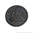 1857 Seated Liberty Coin 10c Dime Silver Collection