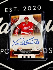 2024-25 Upper Deck Engrained Icons Yves Racine Autograph Detroit Red Wings