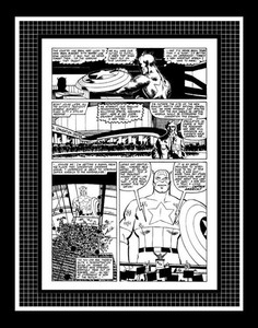 John Byrne Captain America #250 Rare Production Art Pg 15