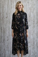 Nanette Lepore Black Floral Dress Easter Springtime MSRP $138 NWT  Size 4
