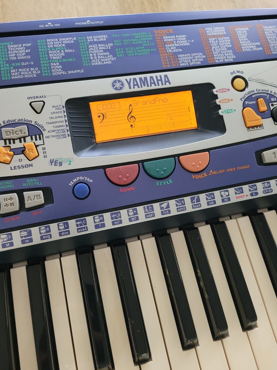 Yamaha Psr-260 Electronic Piano 61 Full Sizes Keys Midi