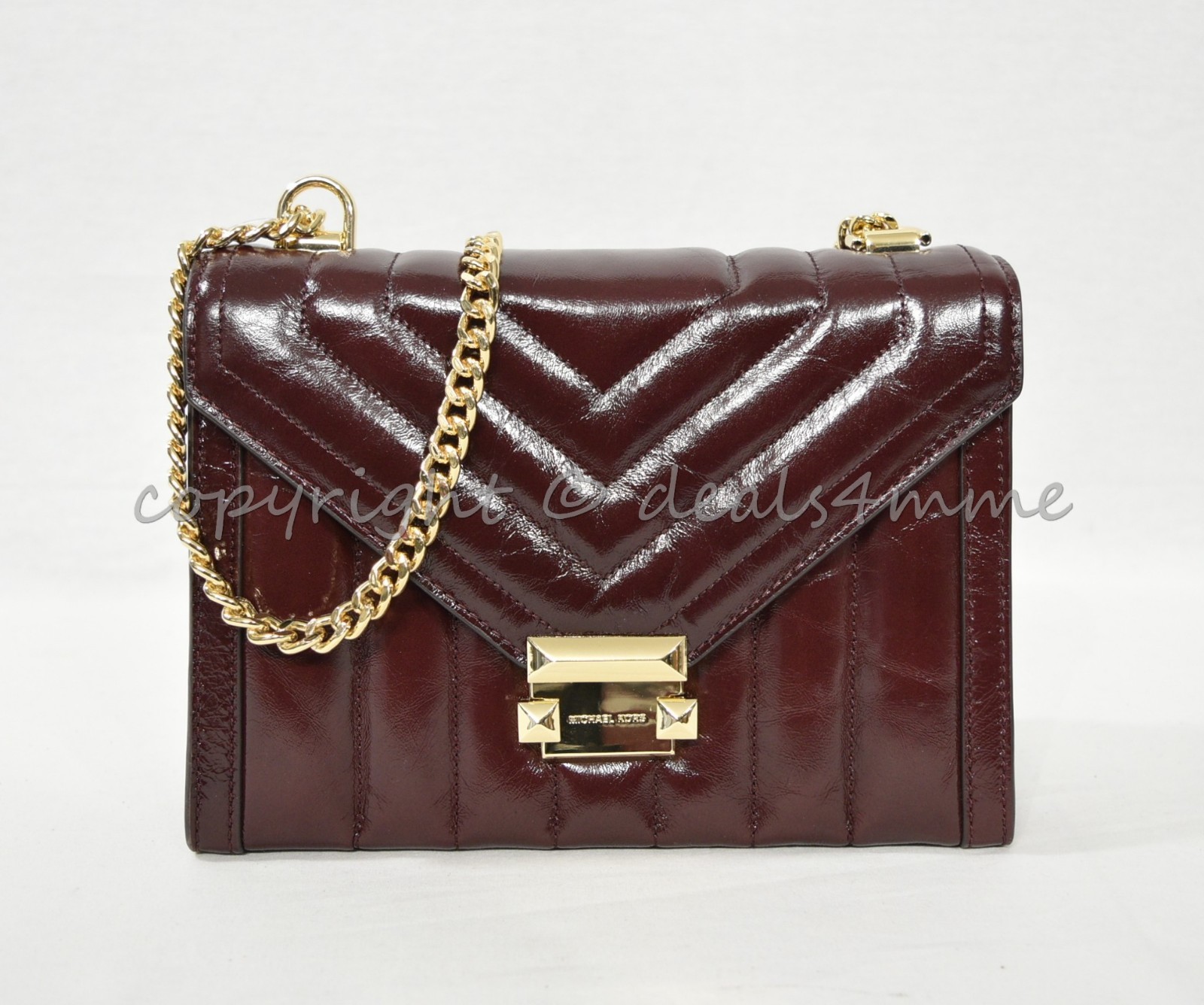 oxblood michael kors bag