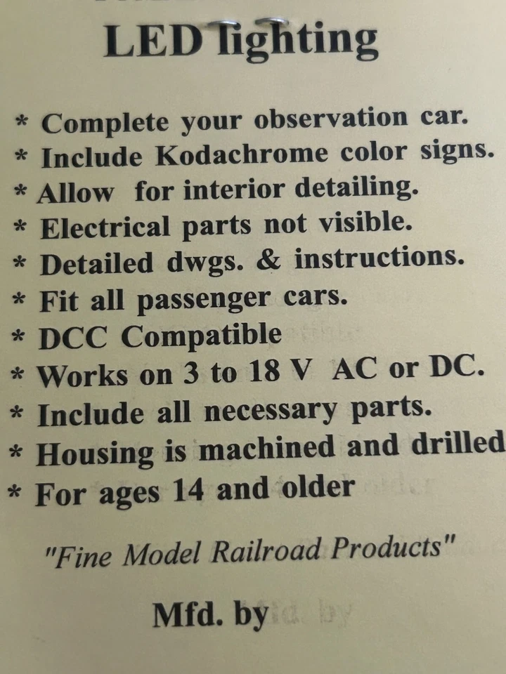 UNION PACIFIC PASS DRUMHEAD " CITY OF PORTLAND" UP CITIES " LED " LIGHT NEW KIT - Image 4 of 4