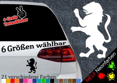 Wappen Löwe Aufkleber Sticker Bayern Logo Afrika Lion Brüllen Mähne Cat JDM DUB