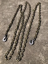 CAMPBELL 0513574 5/16" X 20' GRADE 70 BINDER CHAIN, W/CLEVIS GRAB HOOKS USA Made