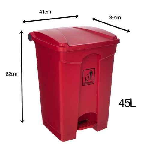 New Curvaso 45L 68L Pedal Bin Rubbish Waste Trash Dustbin Plastic Home & Kitchen - Picture 19 of 77