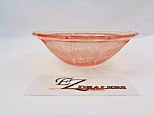 Vintage Jeanette Cherry Blossom Pink Depression Glass Serving Dish