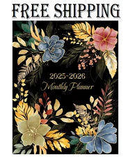 2025-2026 Monthly Planner: Two Year (January 2025 through December 2026) with Ho