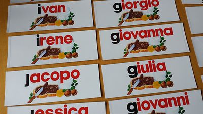 I nomi della nutella