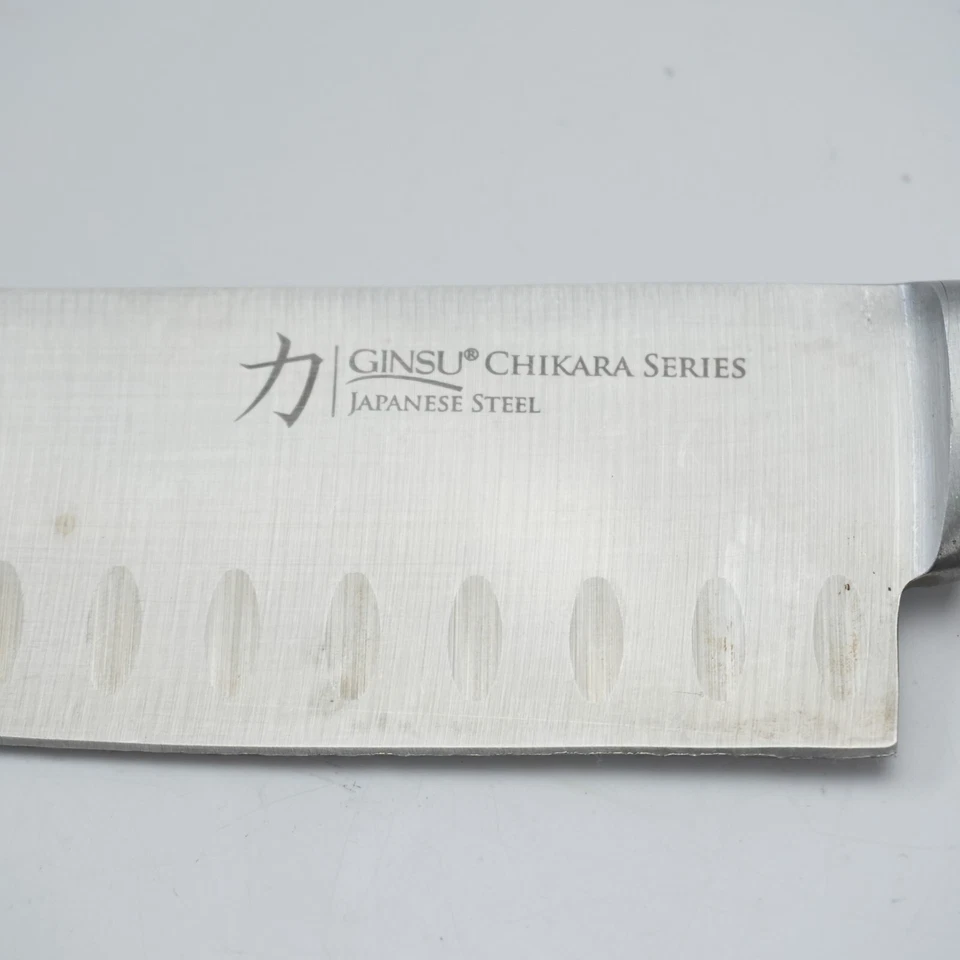 Cuchillo Santoku de 7 pulgadas de acero japonés serie Ginsu Chikara Foto 2 de 4