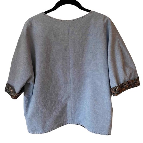 Giacca jeans fatta in casa splendidamente fatta reversibile - Foto 2 di 10