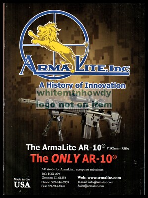 2011 ARMALITE AR-10 7.62 mm Rifle Original PRINT AD Advertising