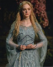 Elle Fanning Maleficent Autographed Signed 8x10 Photo COA 2019-1