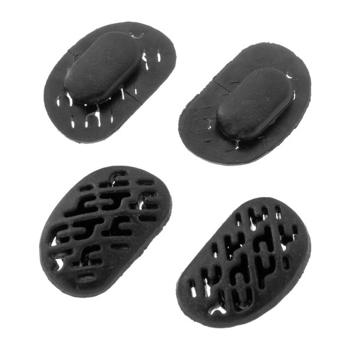 4pcs 2 Pair Slotted Rubber Nose Pad Anti Slip Eyeglass Glasses Push In