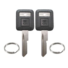 2 New Ignition Key Blanks For Buick Cadillac Chevy Pontiac with GM Logo B44-P