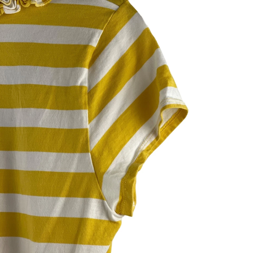 Blusa Grace Elements para mujer amarilla blanca a rayas talla XL Foto 3 de 4