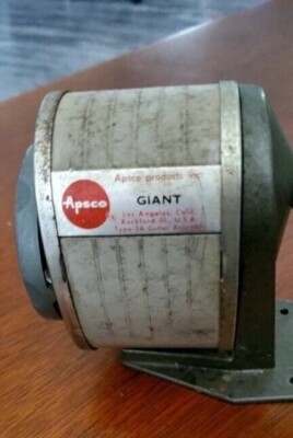 Vinatge Apsco pencil sharpener 5 hole by Giant type 3A cutter assembly