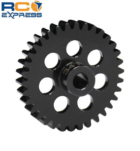 Hot Racing 34t Steel Mod 1 Pinion Gear 5mm NSG34M1 - Picture 3 of 3