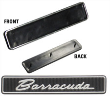 1971 1972 1973 1974 Barracuda Dash Pad Emblem With Backing Plate.