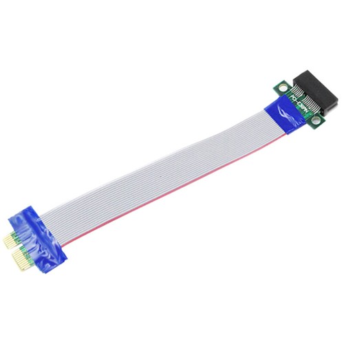 New PCI Express Flex Relocate Cable PCI-E 1X to 1x Slot Riser Card ...