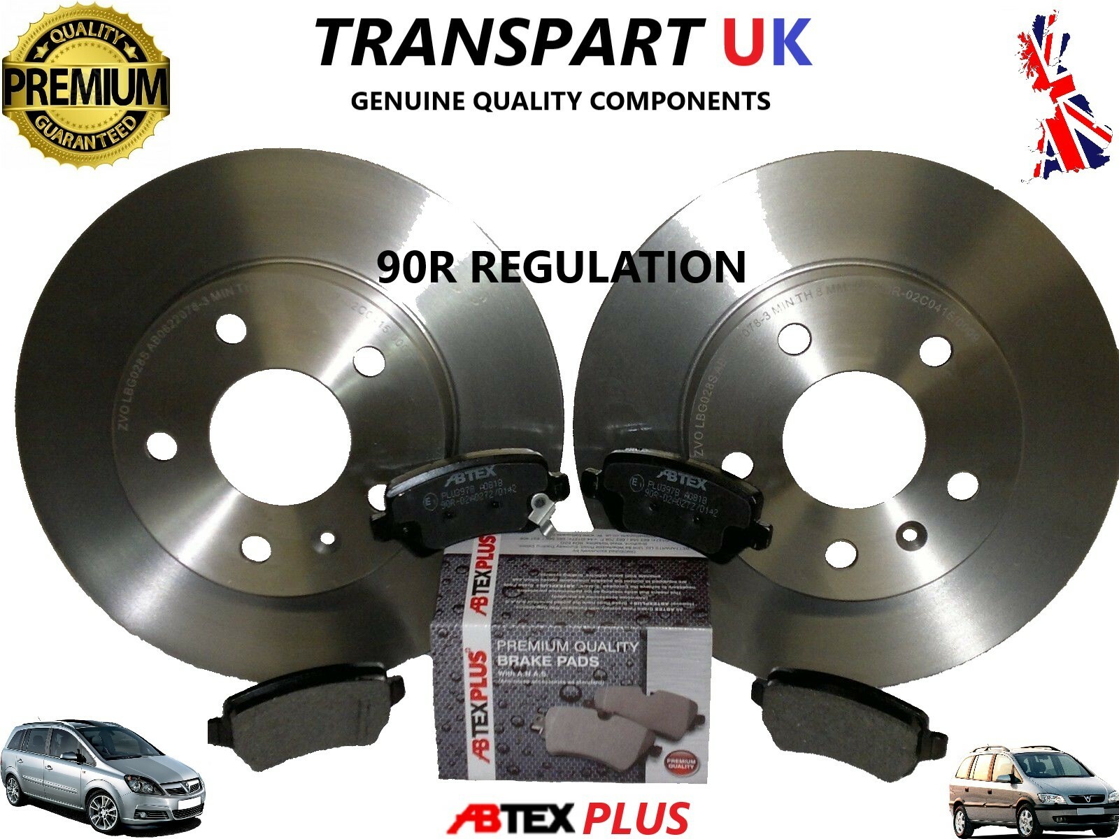 *VAUXHALL ZAFIRA A AND B REAR BRAKE DISCS AND PADS 1.9 2.2 DIESEL 1.6 1.8 PETROL eBay