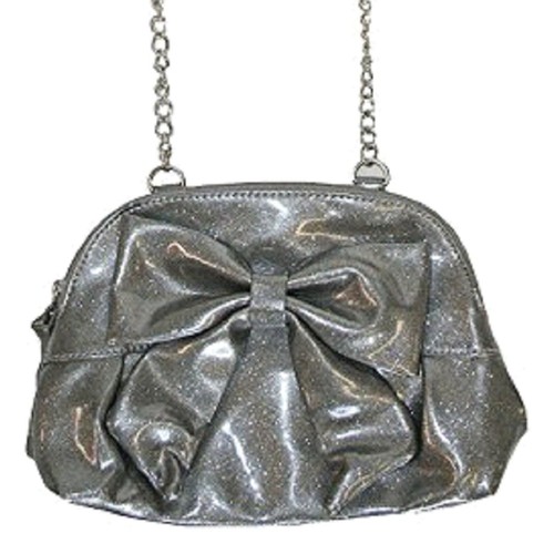 Candie's Metallic Glitzer Umhängetasche mit Schleife - NEU - Bild 7 von 8