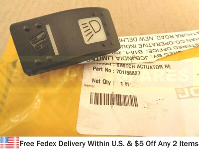 #ad #ad JCB PARTS GENUINE JCB ACTUATOR REAR WORK LIGHT SWITCH COVER PART# 701 58827 $17.95