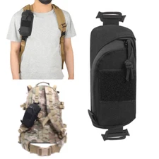 Black Outdoor Tactical Molle Shoulder Strap Bag EDC Nylon Accessories Pouch Bags