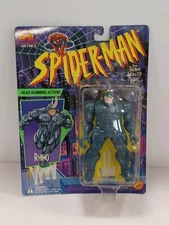 1994 TOY BIZ Spider-Man The Animated Series RHINO W/ Ramming Head Action SEALED