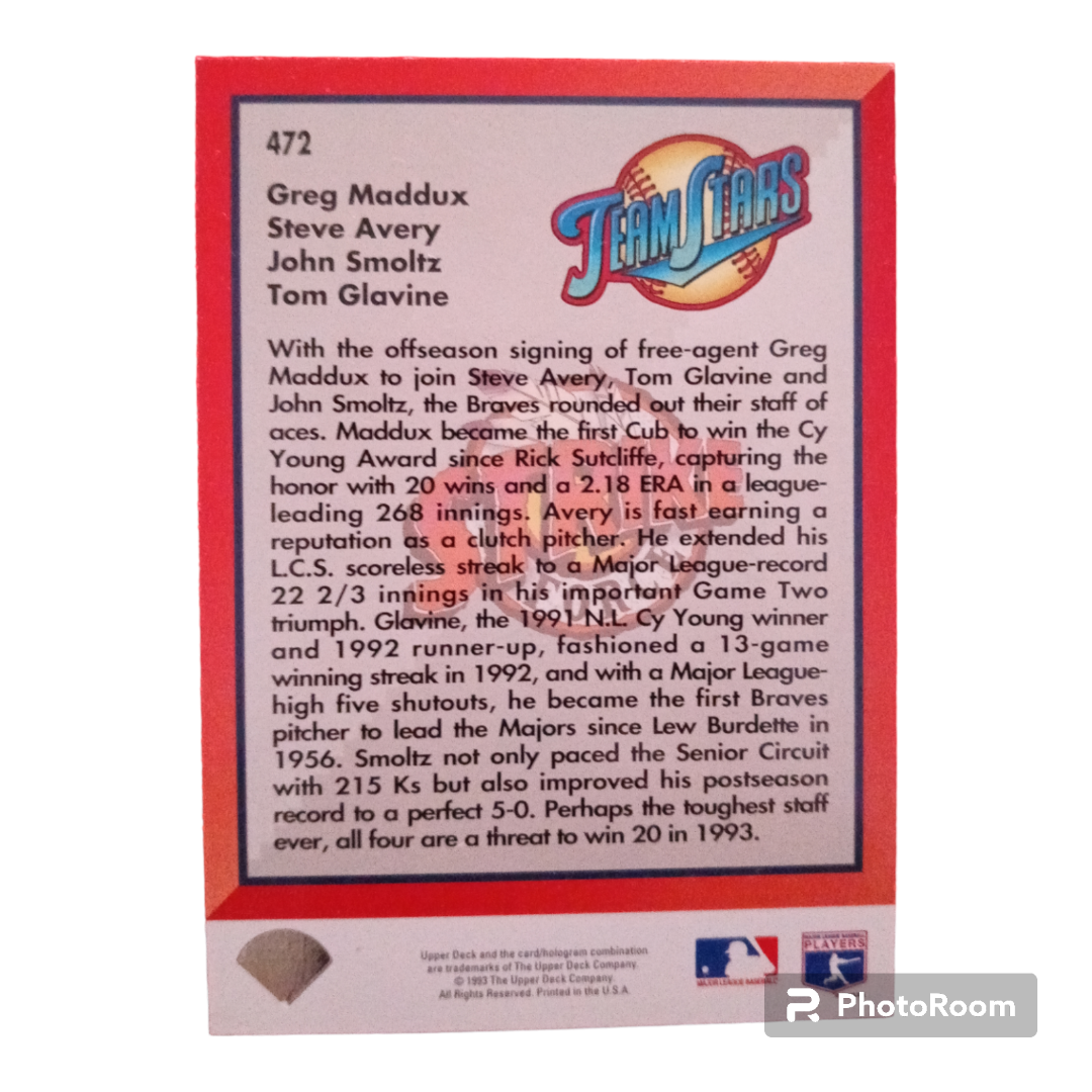 Greg Maddux, Steve Avery, John Smoltz, Tom Glavine Braves Strike