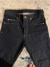 BILLIAM Handcrafted Designer Men's Heavy Dark Jeans Straight Leg Sz 30 x 30 NEW