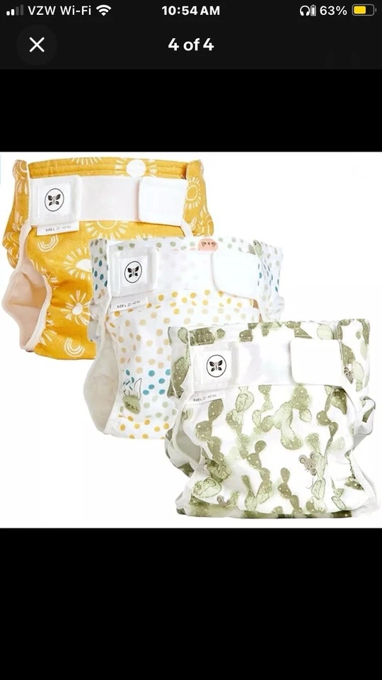 Honest Hybrid Cloth Diaper Covers with Pocket-Sling, Large (22-40 lbs) - Image 2 of 3